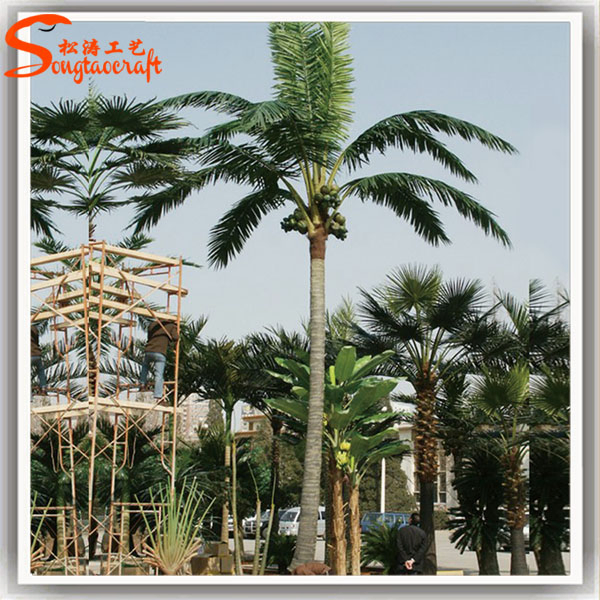 Outdoor Landscaping Artificial Steel Coconut Palm Trees