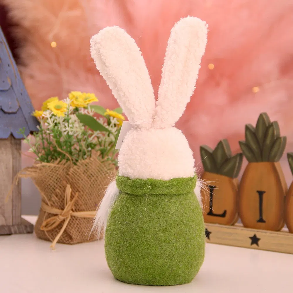 Hot Sale Easter Party Decoration Rabbit Ears Dwarf Doll Easter Decor Ornaments