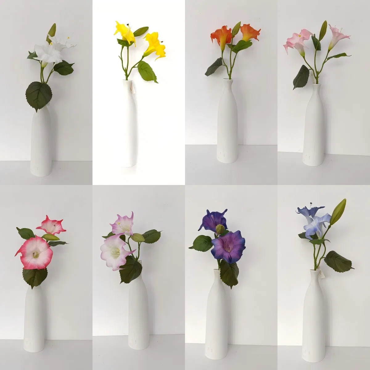 Premium Handmade Artificial Datura Branch for Outdoor Landscape Decoration Party Banquet Decor