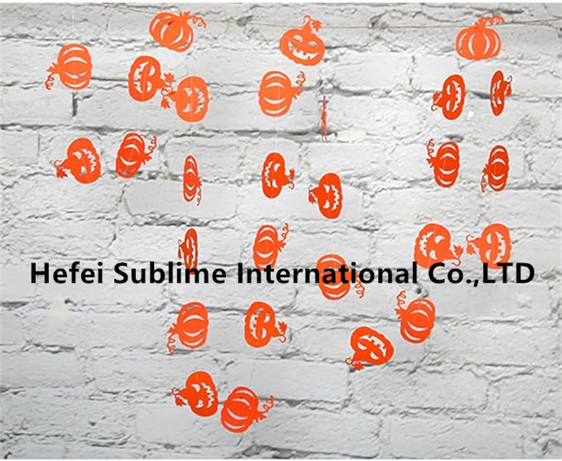 Halloween Party Paper Garland for Home Fireplace Haunted House Decoration