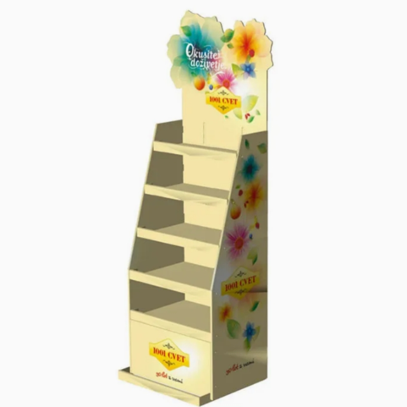 Custom Retail Toy Store Display Rack Cardboard Floor Stand Paper Display