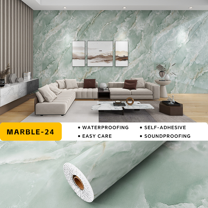 Hot Selling Factory Wholesale Waterproof Self Adhesive Wall Decoration Home Decorative PVC Wall Paper Made of Vinyl