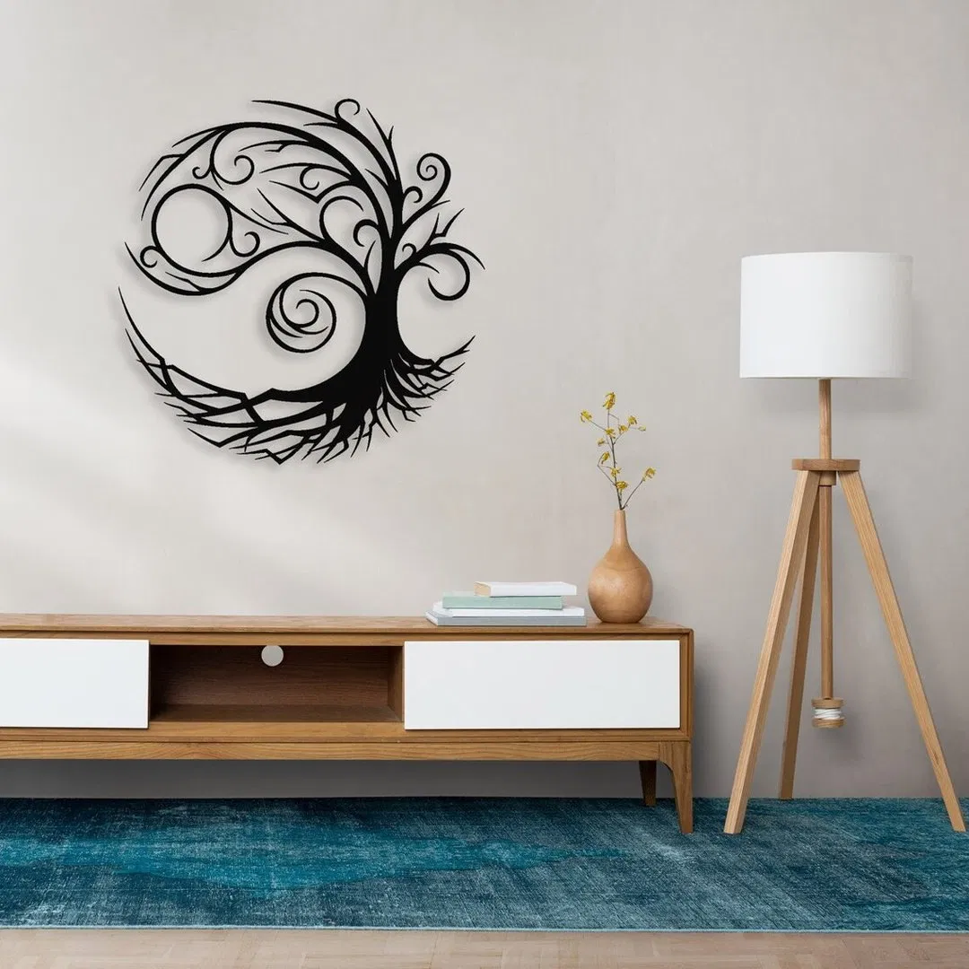 Tree of Life Abstract Art Silhouettes Atmosphere Decorative Wall Hangings