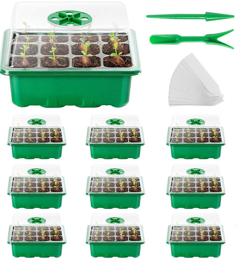 Wholesale Garden Plant Nursery Pot Grow 6/ 12 Cell Germination Starter Seedling Tray