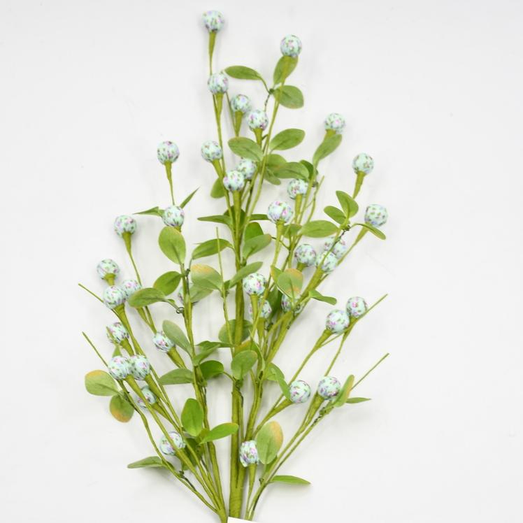 Easter Decorations Green Easter Eggs Artificial Branches DIY Party Bouquet Flower Accessories, Artificial Easter Flowers for Festival Decor