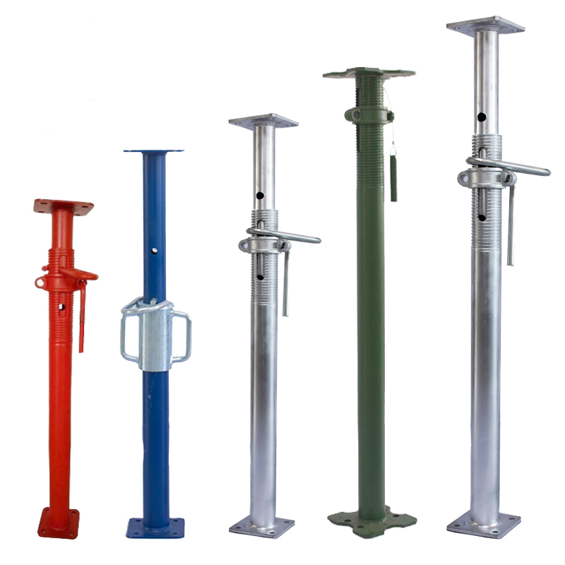 Hamac Adjustable Galvanized Shoring Scaffolding Steel Props with Square Flower Plate