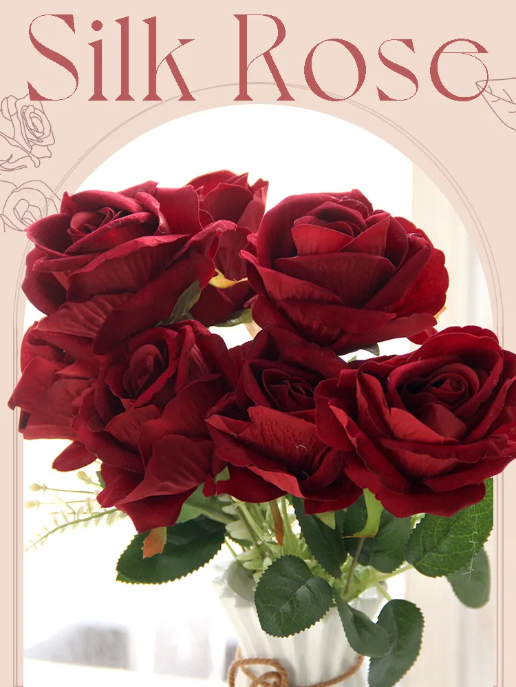 Artificial Roses Detail