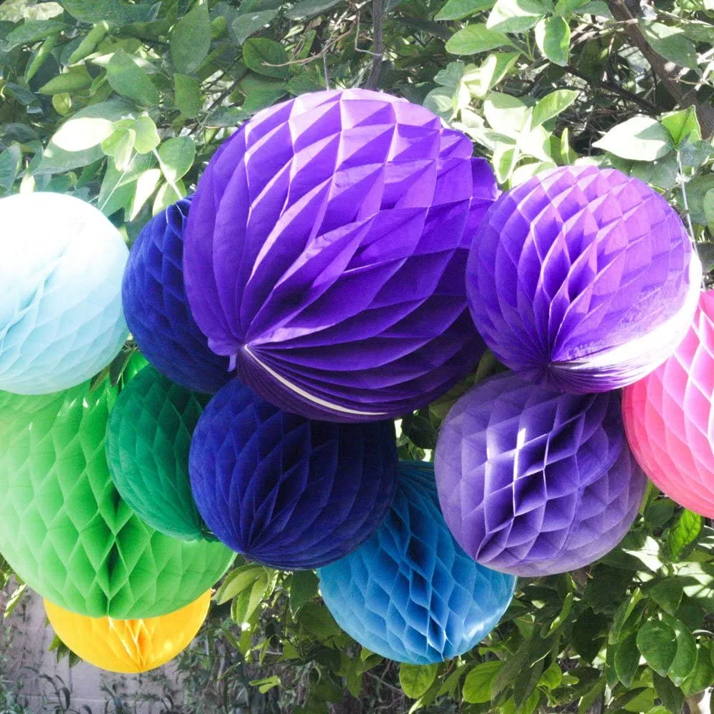 Birthday Party Wedding Nursery Shower Wall Decor Tissue Paper Honeycomb Balls Flower Ball