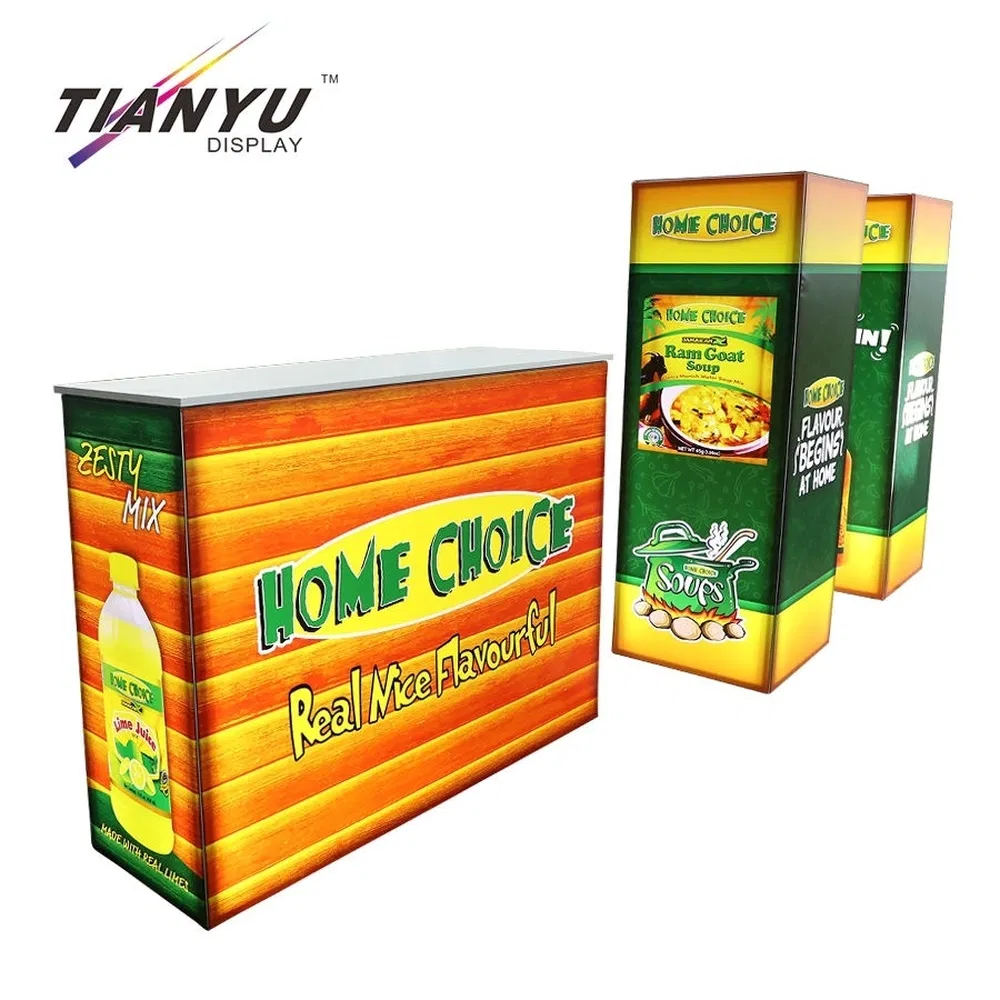 Custom Portable Aluminum Pop-up Display LED Light Box for Trade Show Booth