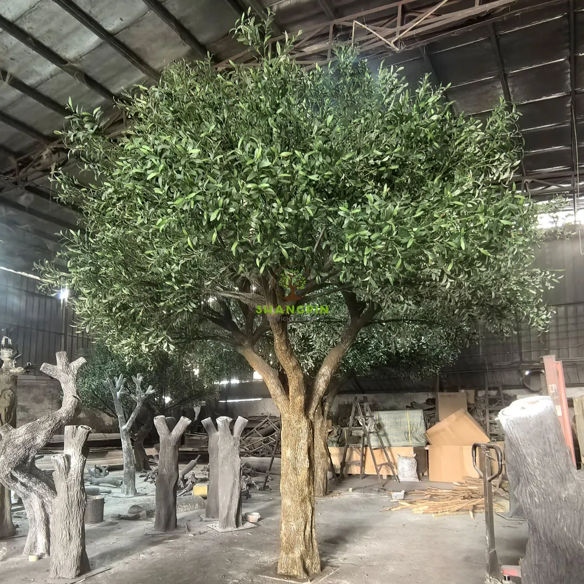 Transform Your Space Into a Mediterranean Oasis! 6-24FT Lifelike Artificial Olive Tree for Indoor/Outdoor Elegance &amp; Zero Maintenance