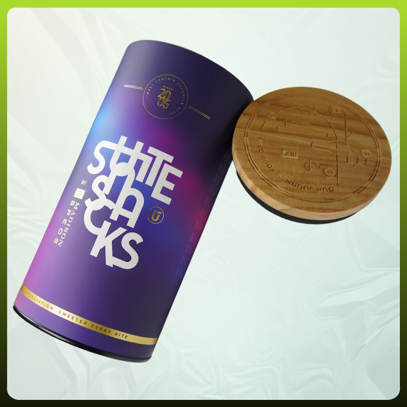 Premium Floral Patterned Paper Tube for Custom Packaging