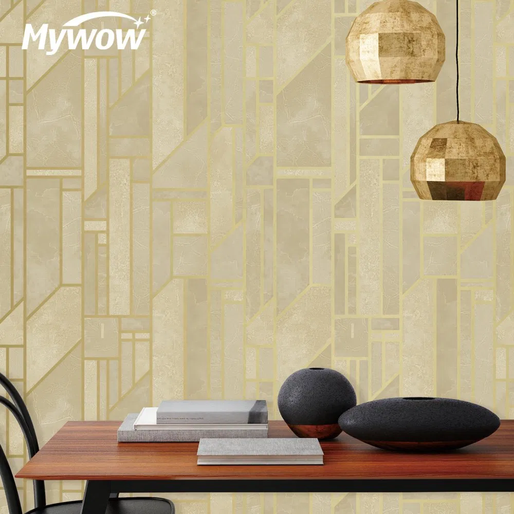 Brand New Luxury Modern PVC Wall Coating Waterproof 3D Wallpaper for Bedroom