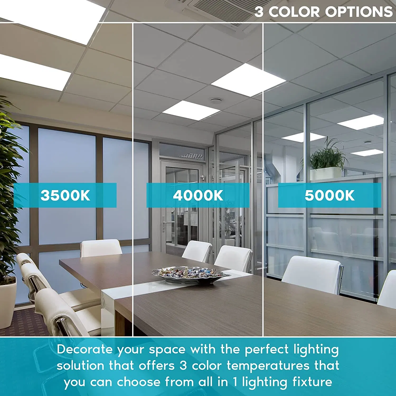 LED Panel Light Dimmable 2*2FT Free IP20 200deg with CE Approved