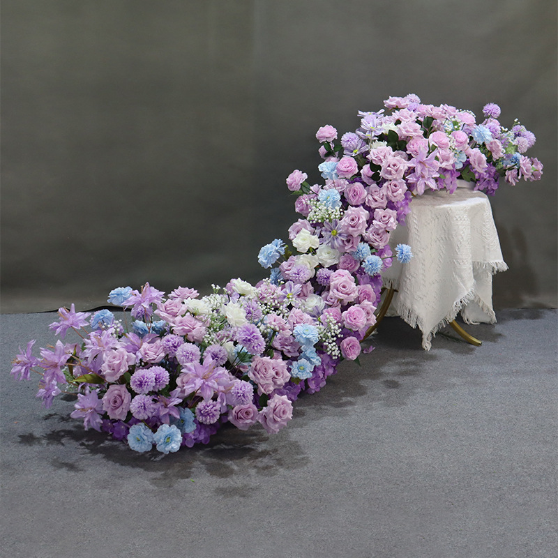 New White Artificial Flower Ball Wedding Ceremony Stage Backdrop