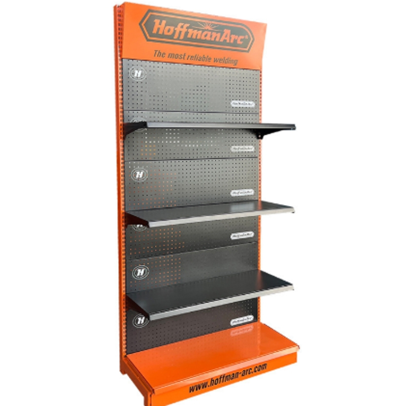 Supermarket Metal Customized Paper Display Racks Cardboard Floor Display Unit