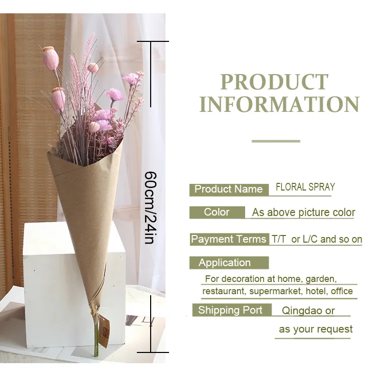 Artificial Kraft Paper Flowers Detail