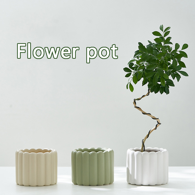 Beautiful Ceramic Flower Pot Garden Planter Flowerpot Art Craft Home Nursery Plant