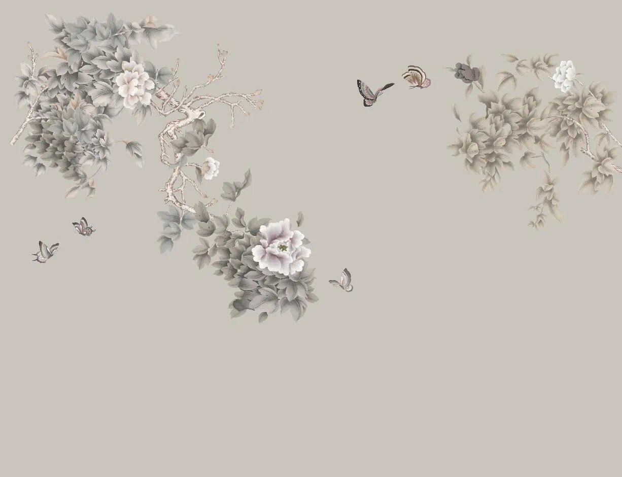 Commercial Grade Printed Wallpaper for Office Mall and Exhibition Booth Decoration