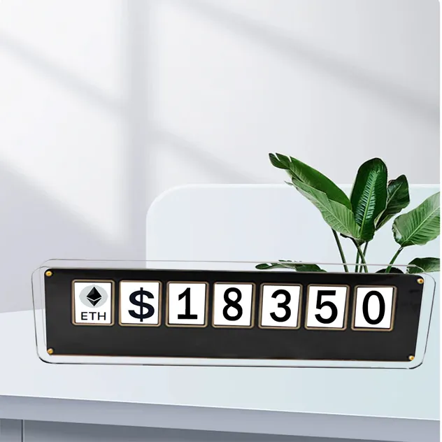 Financial Crypto Ticker Display