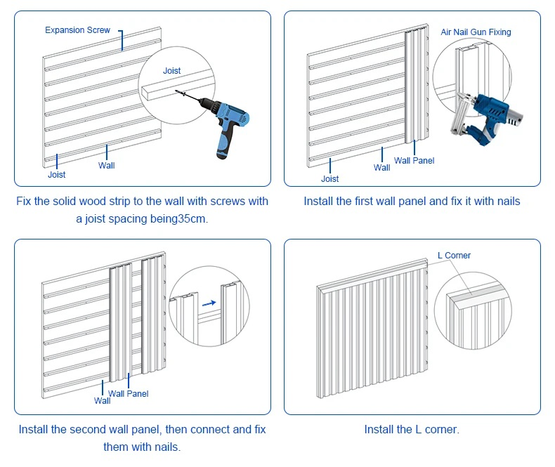 Luxury Wood Grain Moisture-Proof Wall Paneling for Interiors