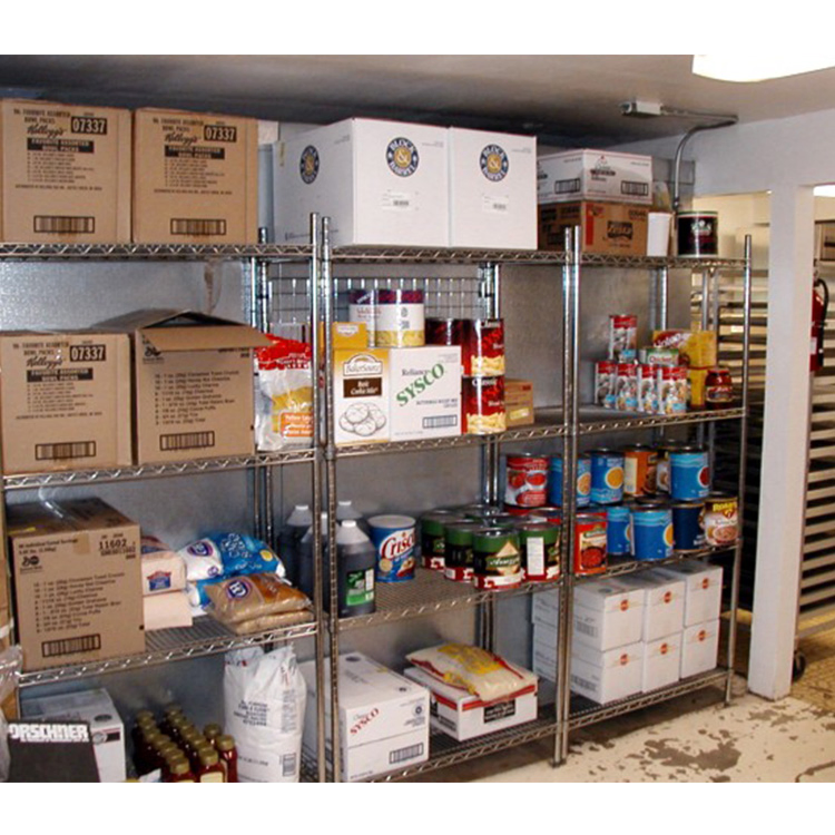 Heavy Duty 4 Tiers Smart Restaurant Warehouse Wire Rack Storage Shelving Racking System