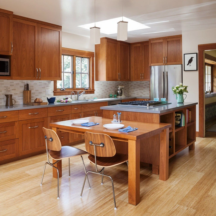 Modern Designs Shaker Style Door Solid Wood Kitchen Cabinets