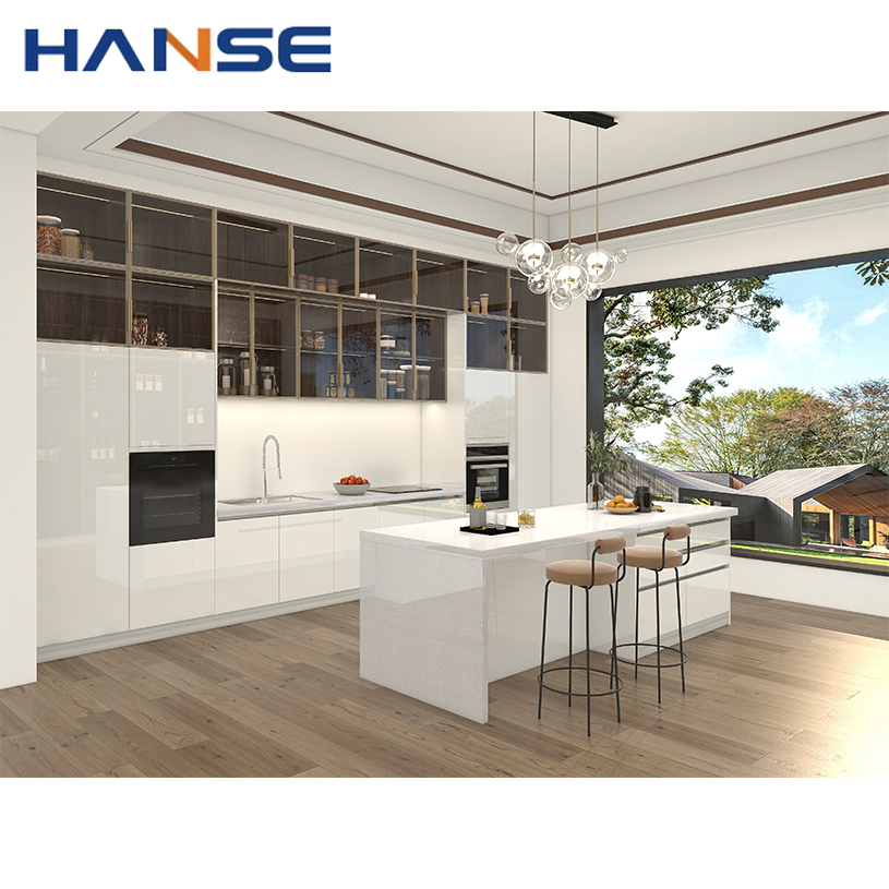High Gloss Kitchen Cabinets Other Kitchen Furniture Wooden Modern PVC Kitchen Cabinet Islands