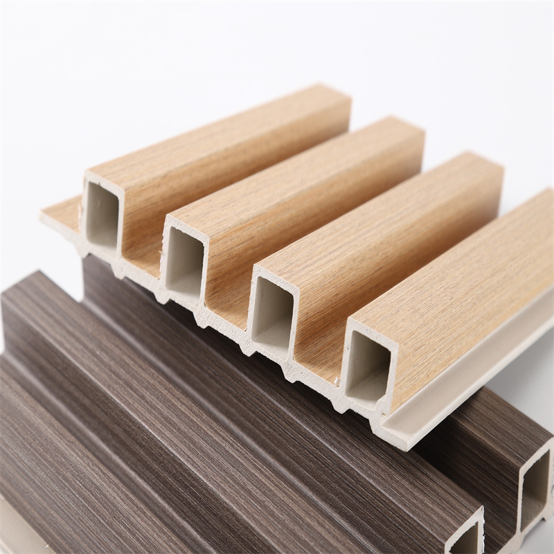 Construction Material WPC Great Wall Board Decorative Fluted Wood Wall Paneling