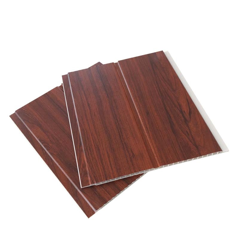 30cm 40cm 100cm Wood Grain Laminate PVC Wall Paneling Wooden Color PVC Wall Cladding Board