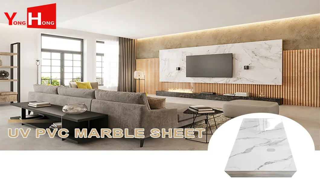UV PVC marble sheet