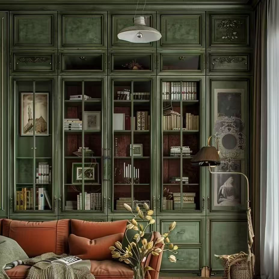 Modern Luxury Living Room Bookcases Wood Bookshelf Cabinet for Home Bedroom