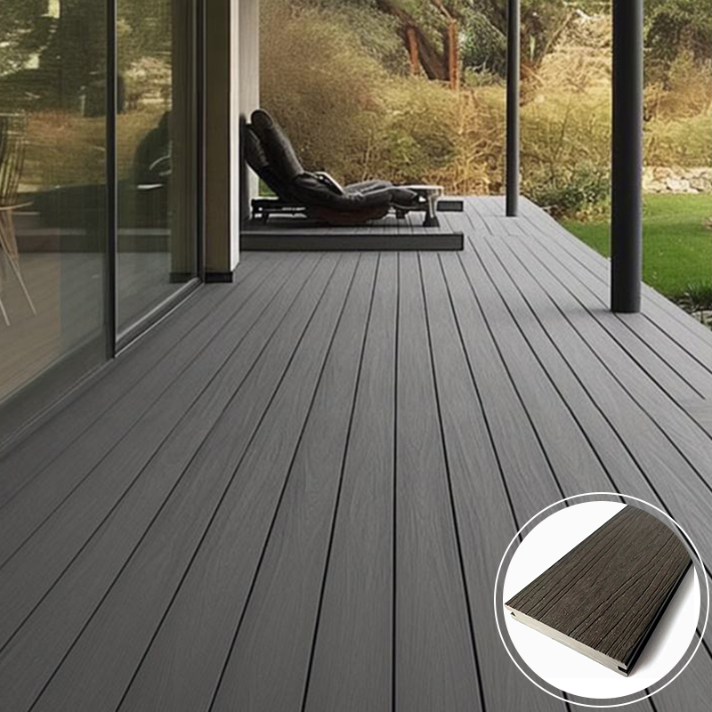 Manufacturer Free Samples WPC Decking Solid Hardwood Flooring Anti-UV Easy Installation Co-Extrusion Solid Flooring for Pools and Gardens