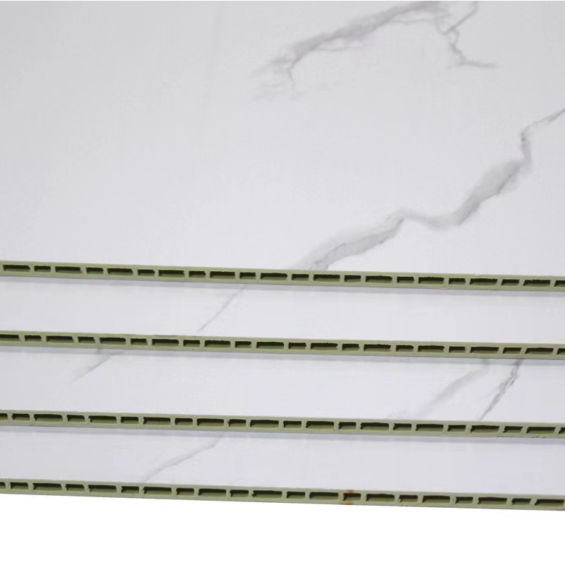 Hot Sale Flat Eco-Friendly Indoor Bamboo Wood Fiber WPC Marble Wall Paneling