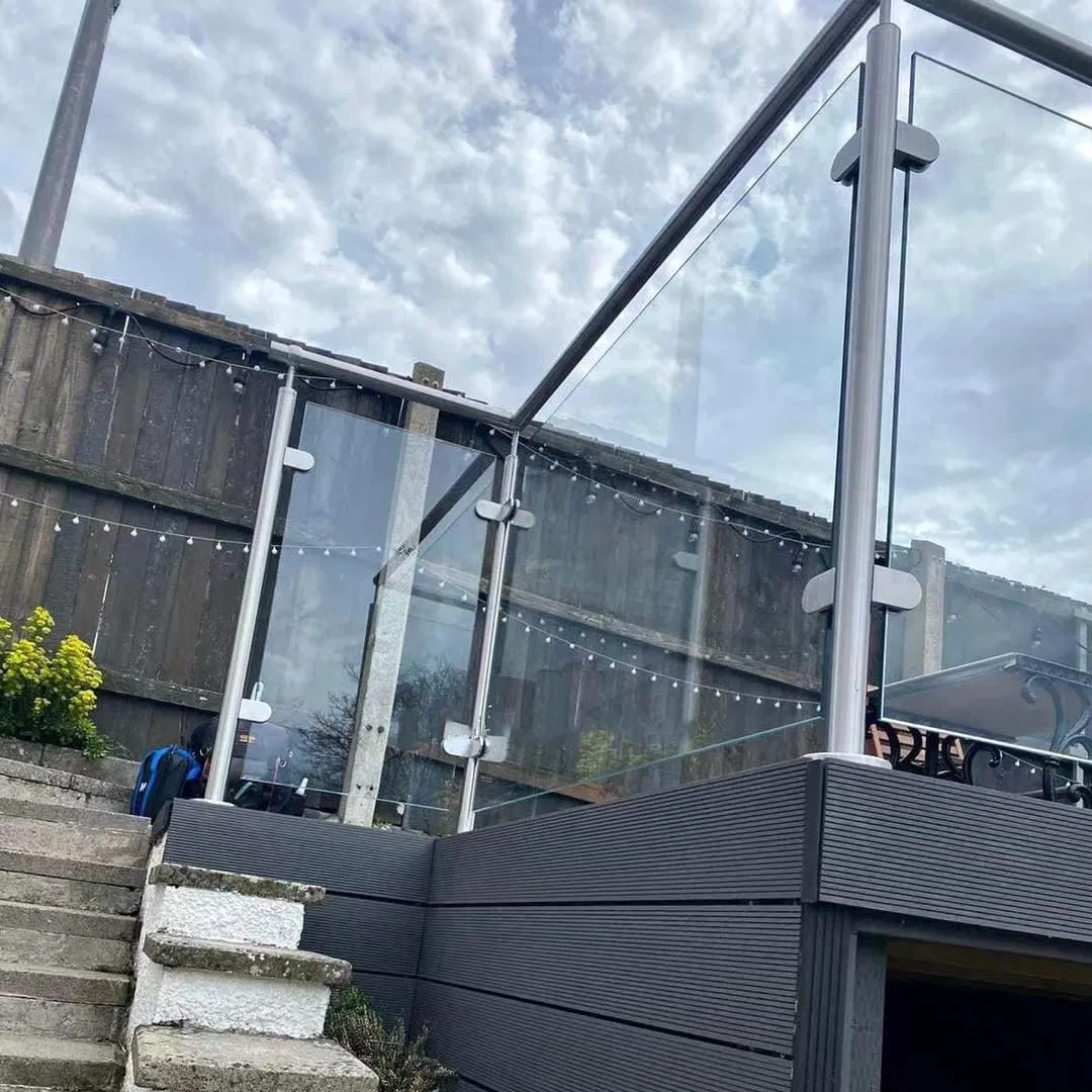 Wood Stainless Steel Glass Balustrade Baluster Handrail Staircase Balcony Railing