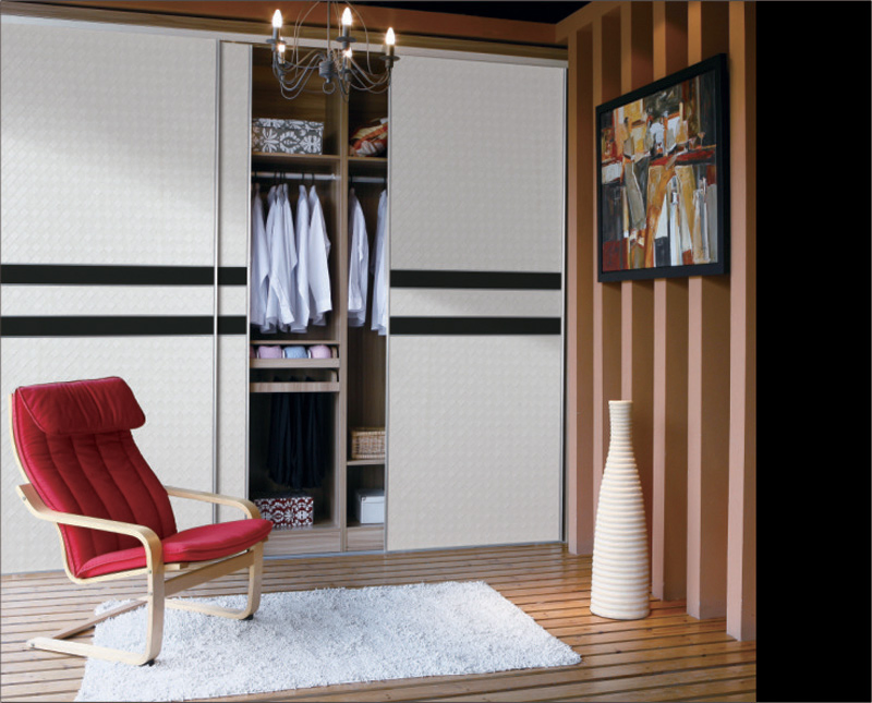 Melamine MDF Series Sliding Door for Wardrobe (JY-A12-BOD-010)