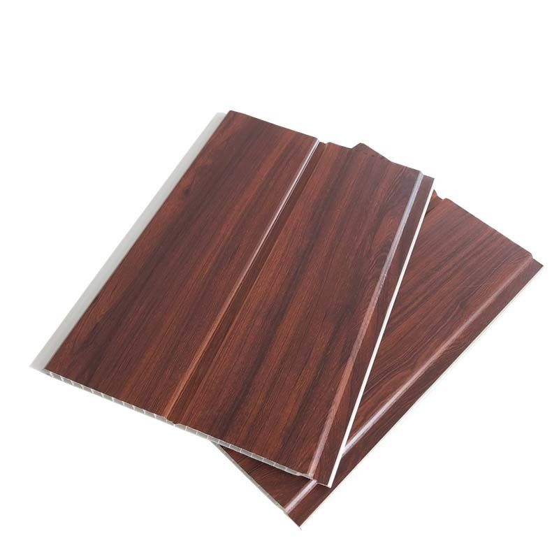 30cm 40cm 100cm Wood Grain Laminate PVC Wall Paneling Wooden Color PVC Wall Cladding Board