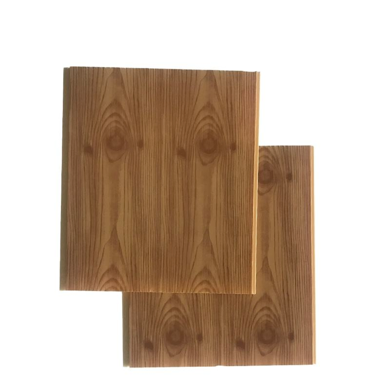 30cm 40cm 100cm Wood Grain Laminate PVC Wall Paneling Wooden Color PVC Wall Cladding Board