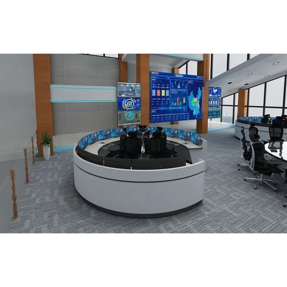 Multi-Position Air Traffic Control (ATC) Room Console Table Industrial Control Room Console Table