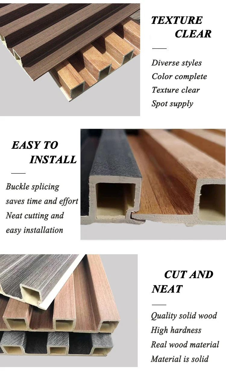 Luxury Wood Grain Moisture-Proof Wall Paneling for Interiors