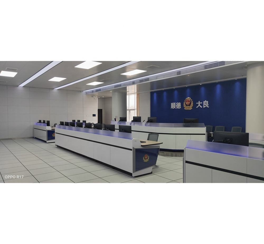 High-End LED Financial Command Center Monitoring Console