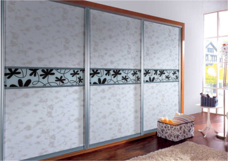 Modern Design Melamine Series Sliding Door for Wardrobe (JY-A7-BCF-003)