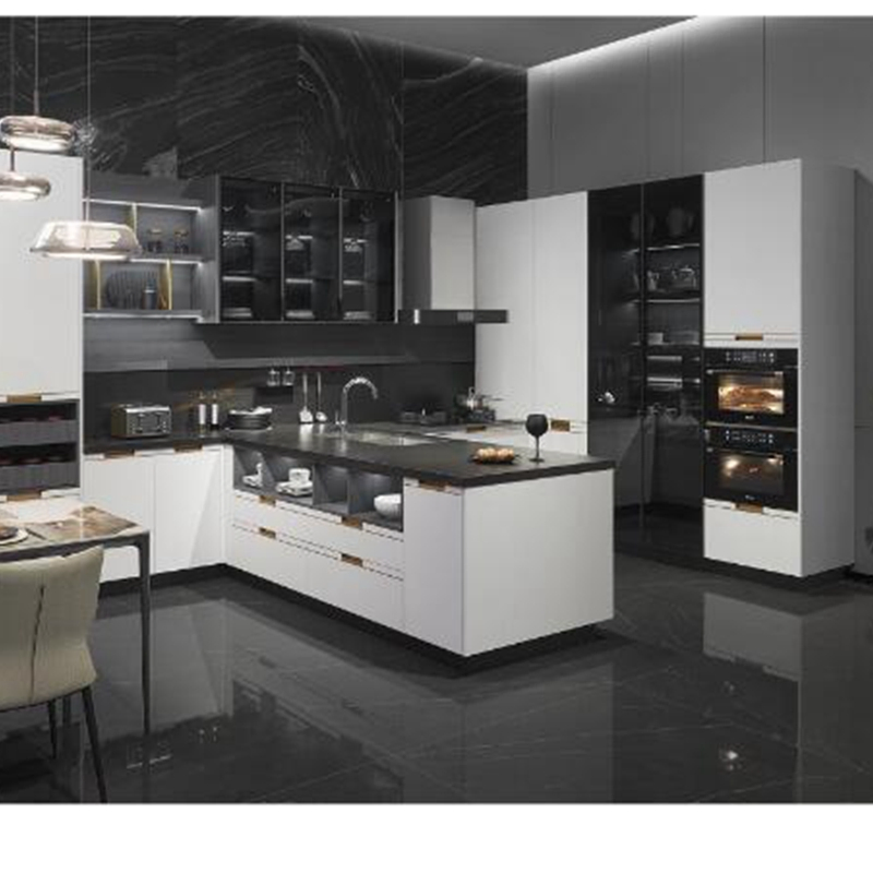 American Classic Gray Solid Wood Fitted Kitchens Cabinet Set Modern Rta Shaker Style Grey Wooden Kitchen Cabinets Design