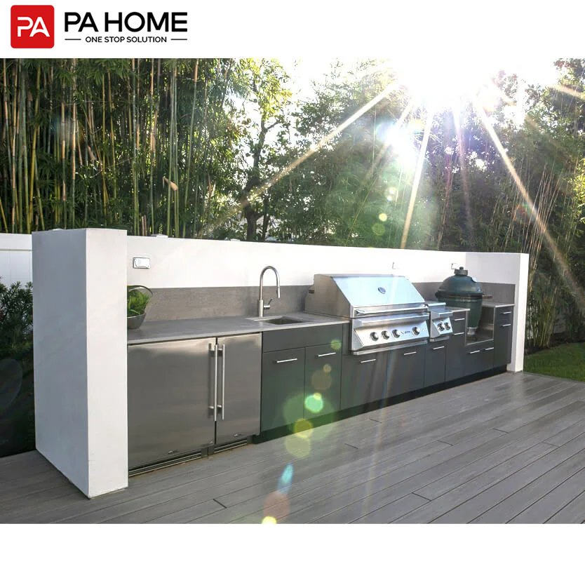 PA Professional Design Modern Modular Large BBQ Grill Outdoor Household Stainless Steel Kitchen Island