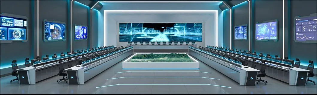 Intelligence Control Room Dispatching Center Monitoring Console