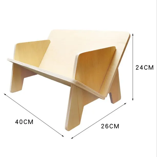 V-Shaped Desktop Bookshelf