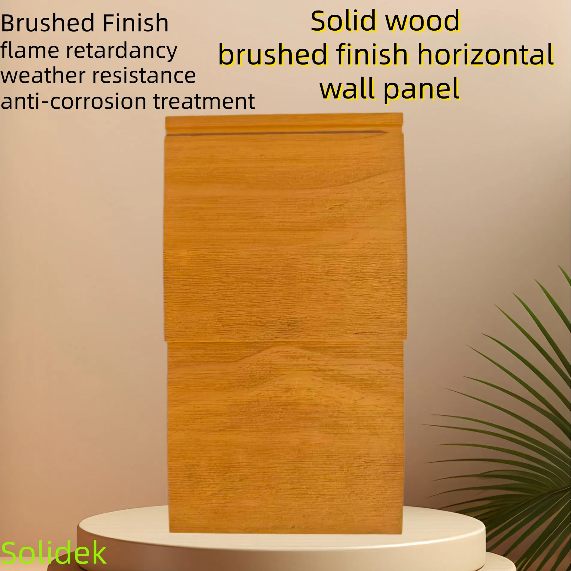 Brushed Solid Wood Horizontal Wall Paneling Solid Wood Wall Paneling and Brushed Wood Cladding for Cozy Living Room