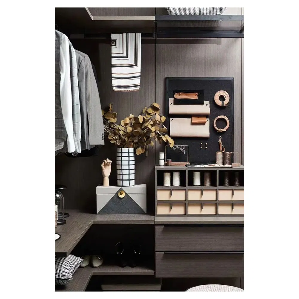 Prima Factory Customized Walk in Closet Sliding Wardrobe Door Hardware Modern Designcloset