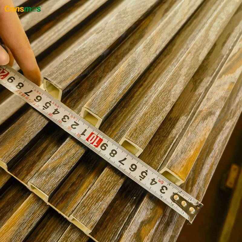 Cheap Interior Acoustic Wood WPC Fluted Wall Panels PVC Wall Paneling