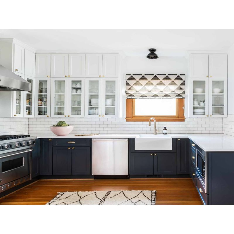 Kitchen Cabinet Beautiful MDF Board Solid Wood Chic Shaker Style Kitchen Cabinet