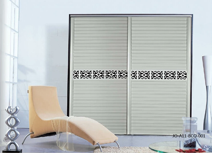 PVC Shutter Series Sliding Door for Modern Wardrobe (JO-A11-BCO-001) .